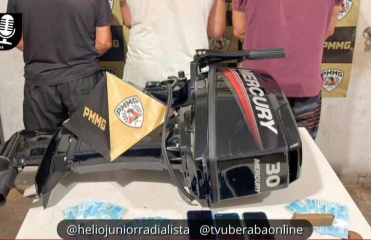 RASTREADOR AJUDA A LOCALIZAR, EM UBERABA (MG), MOTOR DE POPA FURTADO EM MIGUELÓPOLIS (SP)