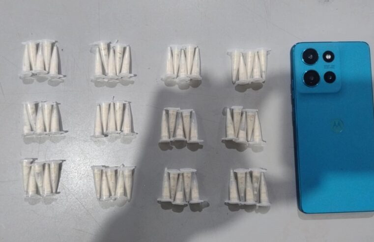 HOMEM É PRESO NO JOÃO VACARO, EM GUAÍRA, SUSPEITO DE ENVOLVIMENTO COM O TRÁFICO DEDROGAS