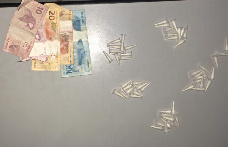 SUSPEITO DE ENVOLVIMENTO COM O TRÁFICO DE DROGAS, EM GUAÍRA, É PRESO PELA POLÍCIA MILITAR