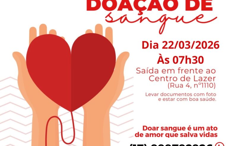 NESTE DOMINGO, 22, TEM CARAVANA DO ROTARY DE GUAÍRA PARA LEVAR DOADORES DE SANGUE AO HOSPITAL DE AMOR DE BARRETOS