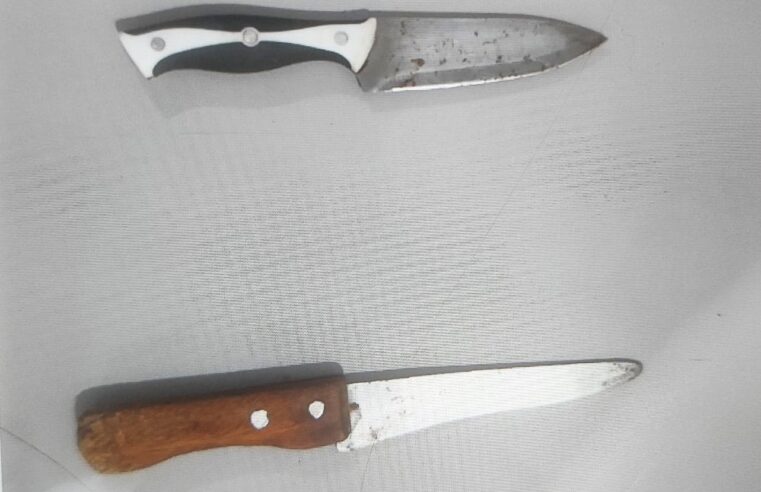 OCORRÊNCIA DE VIOLÊNCIA DOMÉSTICA TERMINA COM UM PRESO E UM FERIDO A FACA EM GUAÍRA