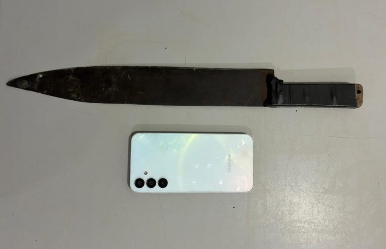POLÍCIA AVERIGUA USO DE FACÃO EM ROUBO DE CELULAR EM GUAÍRA