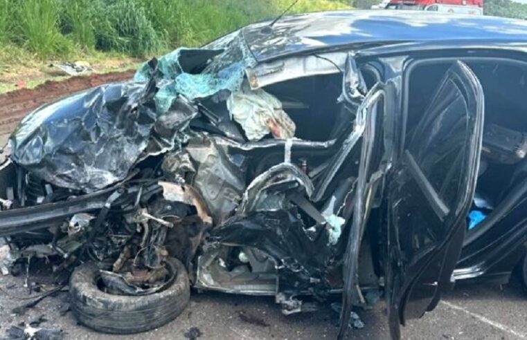 CONDUTOR MORRE EM COLISÃO FRONTAL NA RODOVIA ASSIS CHATEAUBRIAND