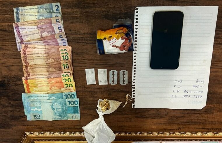 DENÚNCIA LEVA A PRISÃO DE SUSPEITO DE ENVOLVIMENTO COM O TRÁFICO DE DROGAS NO MUTIRÃO 2 EM GUAÍRA