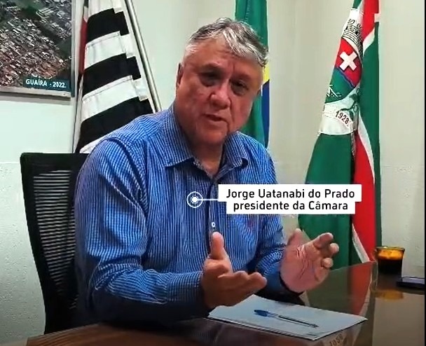 PRESIDENTE DA CÂMARA DE GUAÍRA, JORGE UATANABI, ESCLARECE TRAMITAÇÃO DE PROJETOS DE LEI